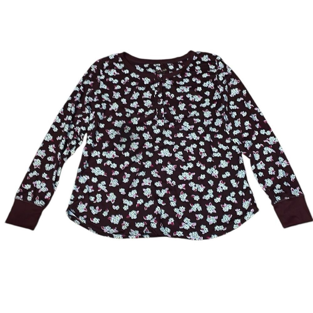 Kate Spade Long Sleeve Shirt,  Brown, Medium